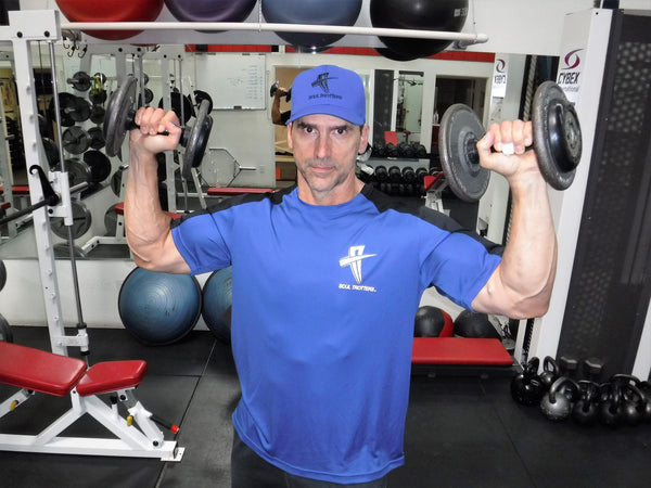 Mens Short Sleeve - Soul Cool Fit T-Shirt - True Royal w/ Black Strip on Sleeve - Soul Trotters 