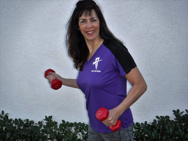 Womens - Short Sleeve Soul Cool Fit T-Shirt - Princess Purple w/ Black Strip on Sleeve - Soul Trotters 
