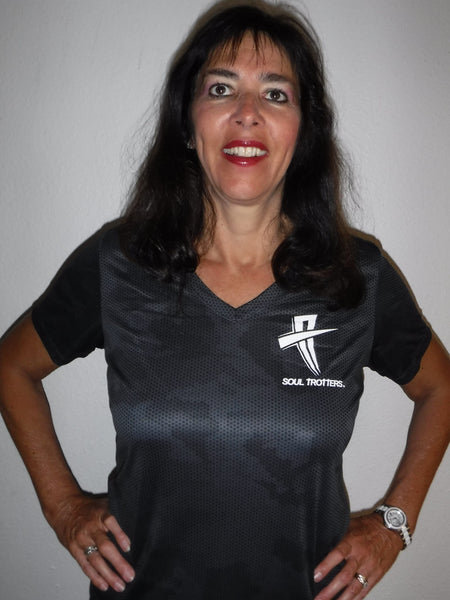Women's Short Sleeve - Soul Cool Fit T-Shirt - Pewter Camo Fade - Amazon - Soul Trotters 